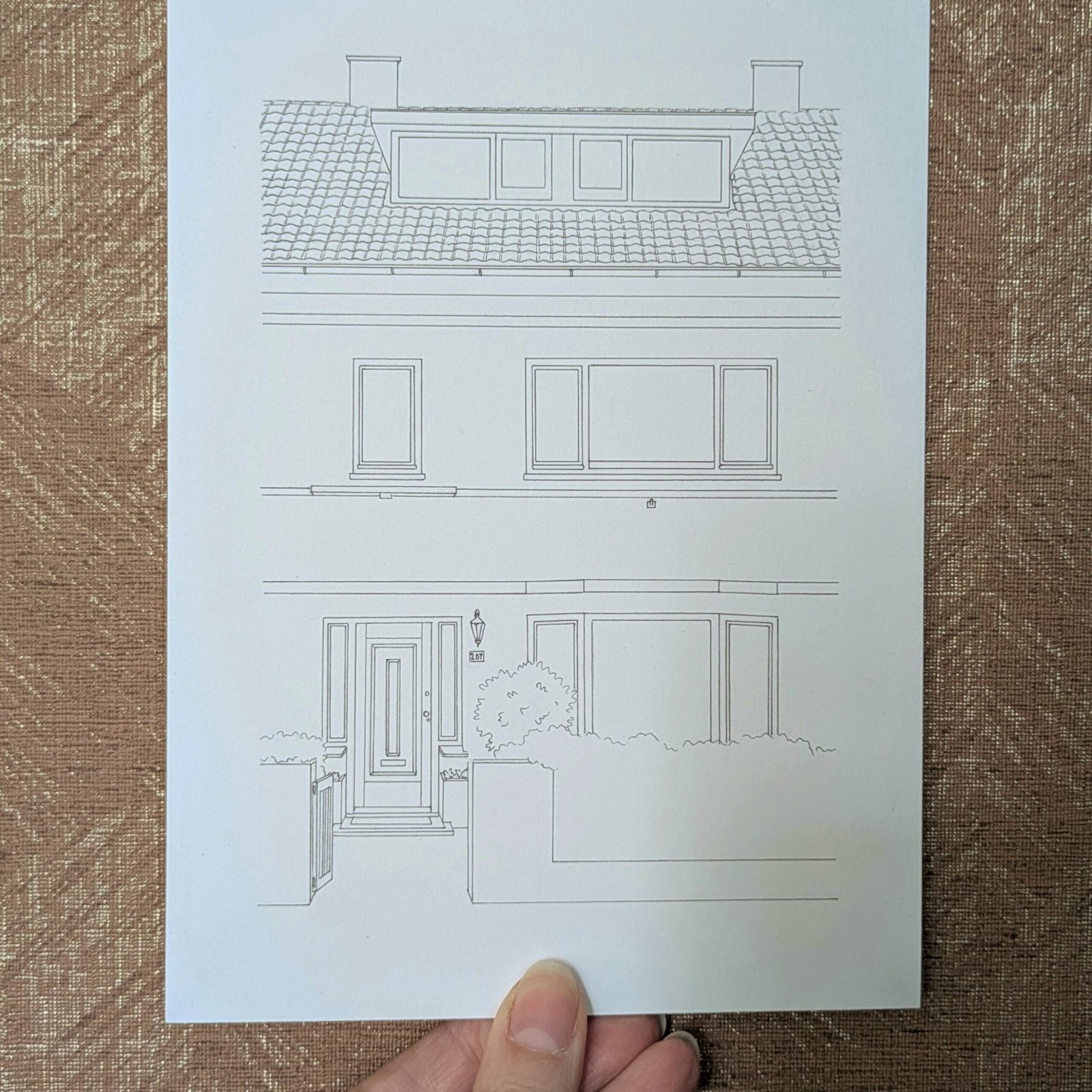 Lijntekening als persoonlijk cadeau voor moederdag